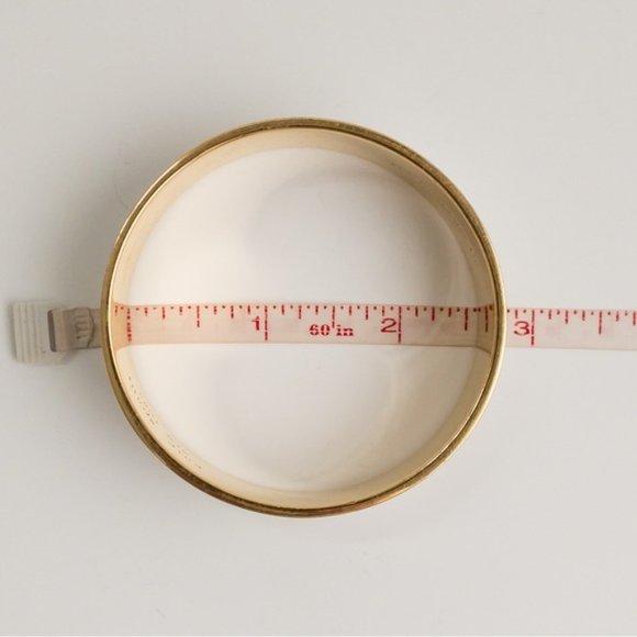 Kate Spade Enamel All Wrapped Up Bangle Cuff Bracelet Black White Enamel - Picture 9 of 9